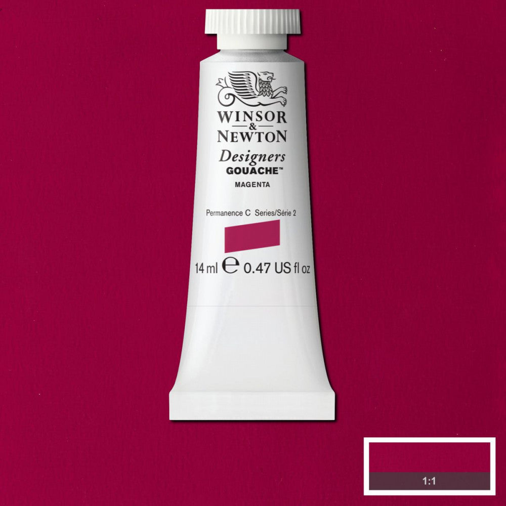 Tinta Guache Winsor & Newton Designers 14ml S2 380 Magenta