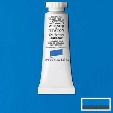 Tinta Guache Winsor & Newton Designers 14ml S4 137 Cerulean Blue