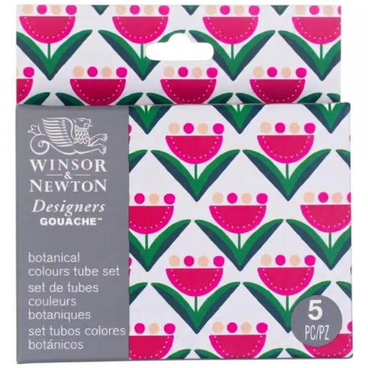 Guache Winsor & Newton Profissional C/5 Cores Edição Botanical Collection