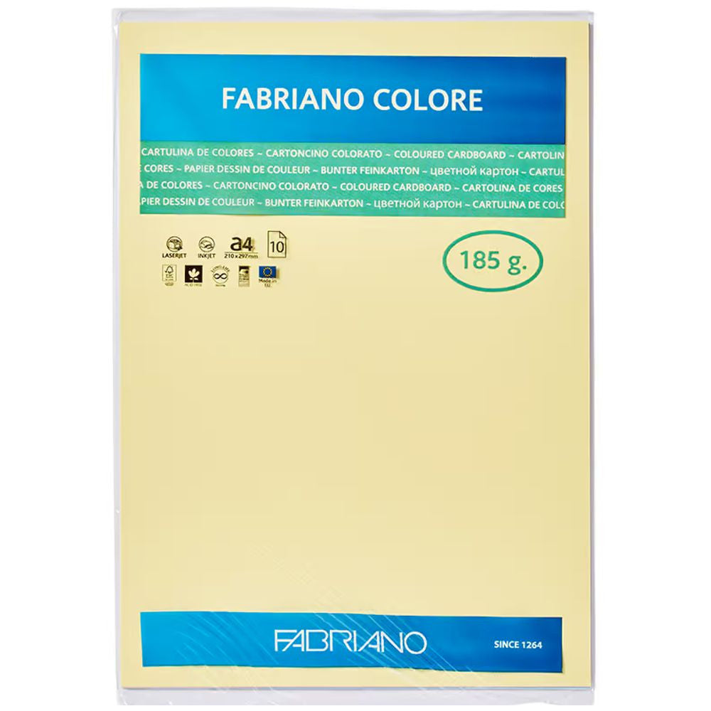 Papel Colore Fabriano Arena A4 185g/m² Pack 10 Folhas