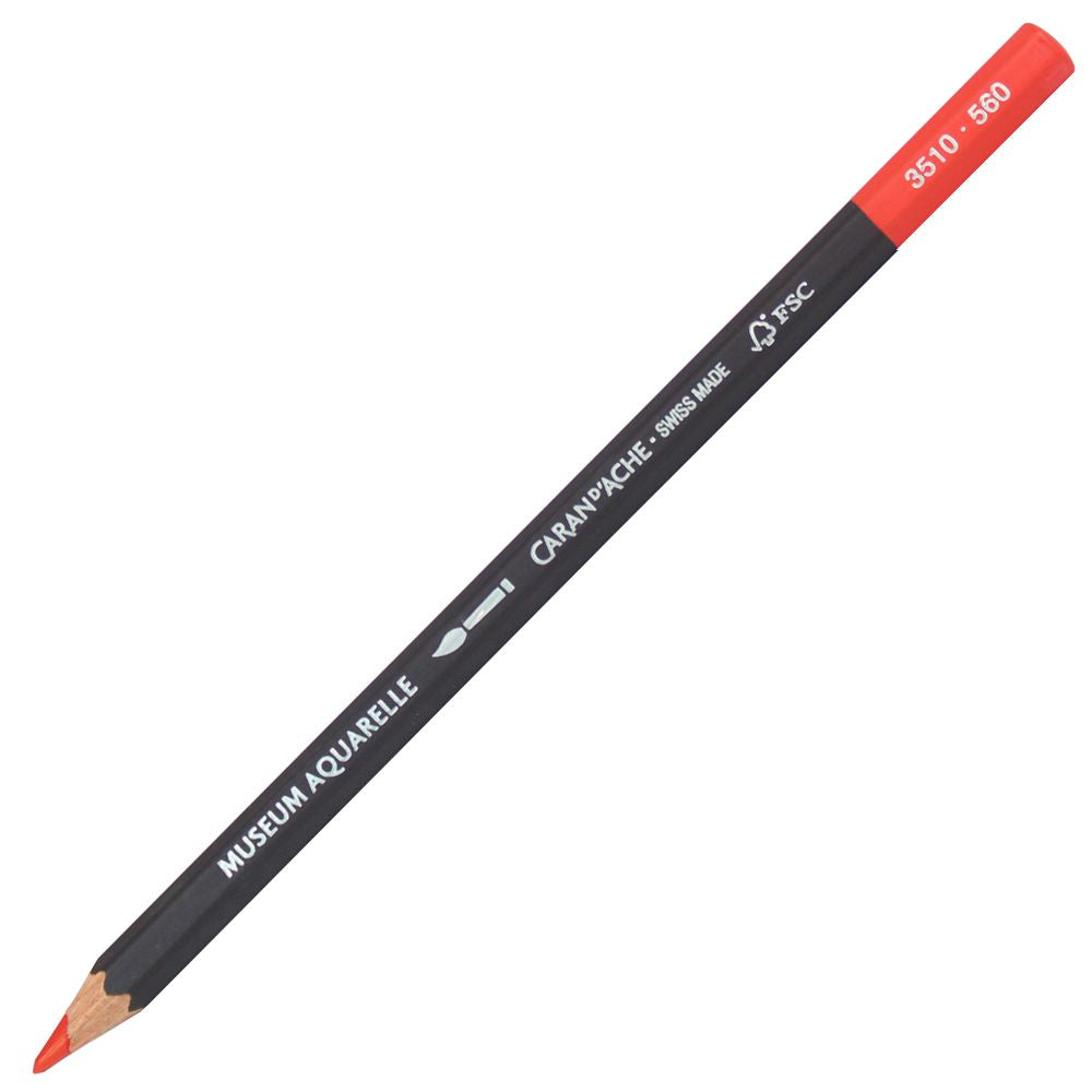 Lápis Aquarelado Caran D'Ache Museum 560 Light Cadmium Red