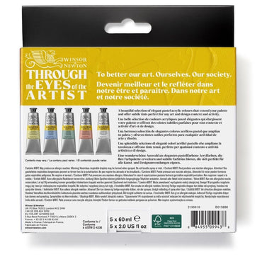 Estojo Tinta Galeria Winsor & Newton 60ml 05 Tons Pastéis