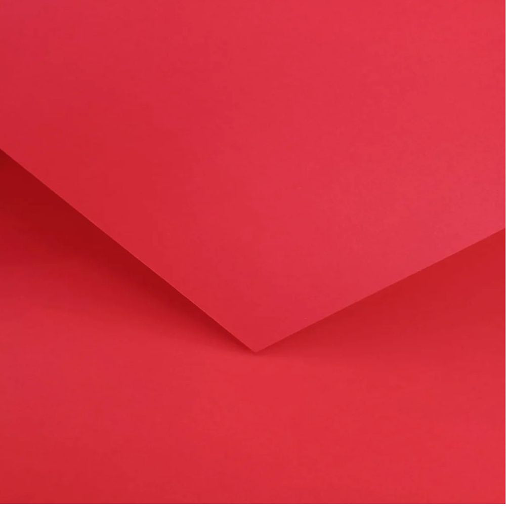 Papel Colore Fabriano Vermelho 50X65cm 185g/m²