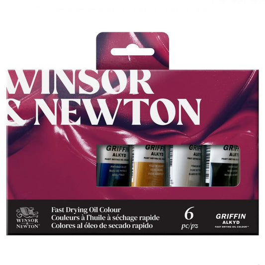 Estojo Tinta Óleo Griffin Alkyd Winsor & Newton 06 Cores