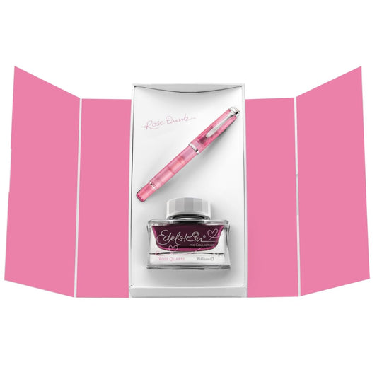 Estojo Caneta Tinteiro Pelikan M205 Rose Quartz Pena M