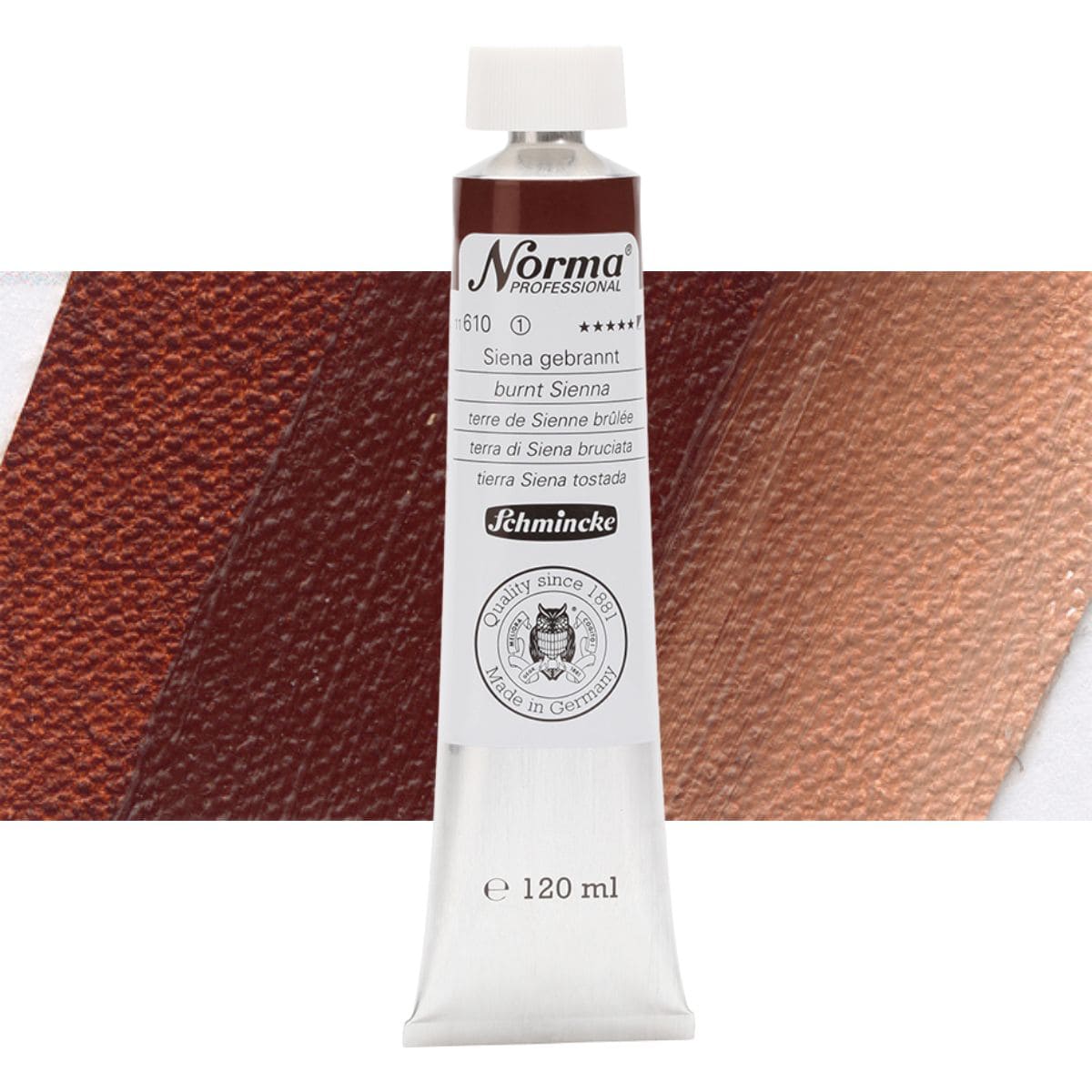 Tinta Óleo Schmincke Norma 120ml S1 610 Burnt Sienna