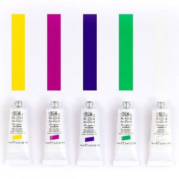 Guache Winsor & Newton Profissional C/5 Cores Edição Brilliant Collection