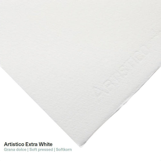 Papel Aquarela Fabriano Artístico EXTRA WHITE Grana Dolce 300g/m² 56X76cm