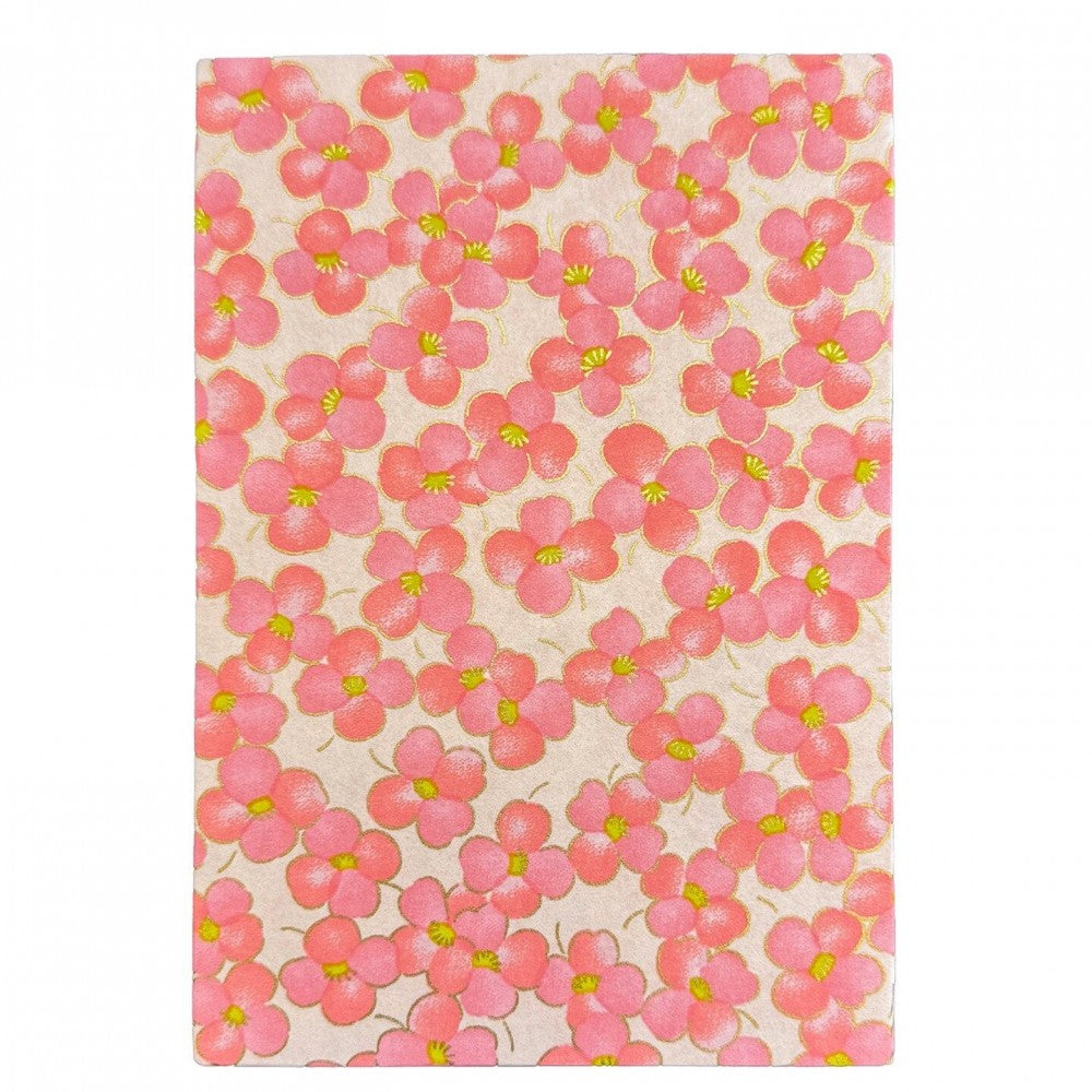 Caderno de Carimbos Goshuincho Kuretake LH10-17 White Flower With Red