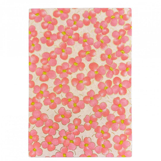 Caderno de Carimbos Goshuincho Kuretake LH10-17 White Flower With Red