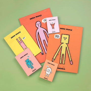 Bloco Rhodia Edição 90 anos & Paper People 7,2x10,3cm 80 Folhas