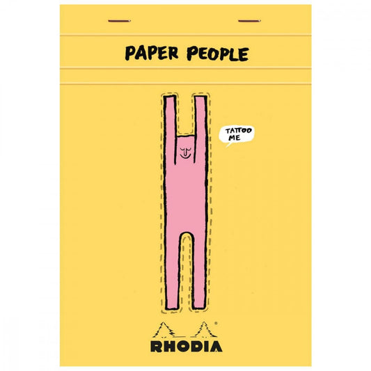 Bloco Rhodia Edição 90 anos & Paper People 14,6x20,8cm 80 Folhas