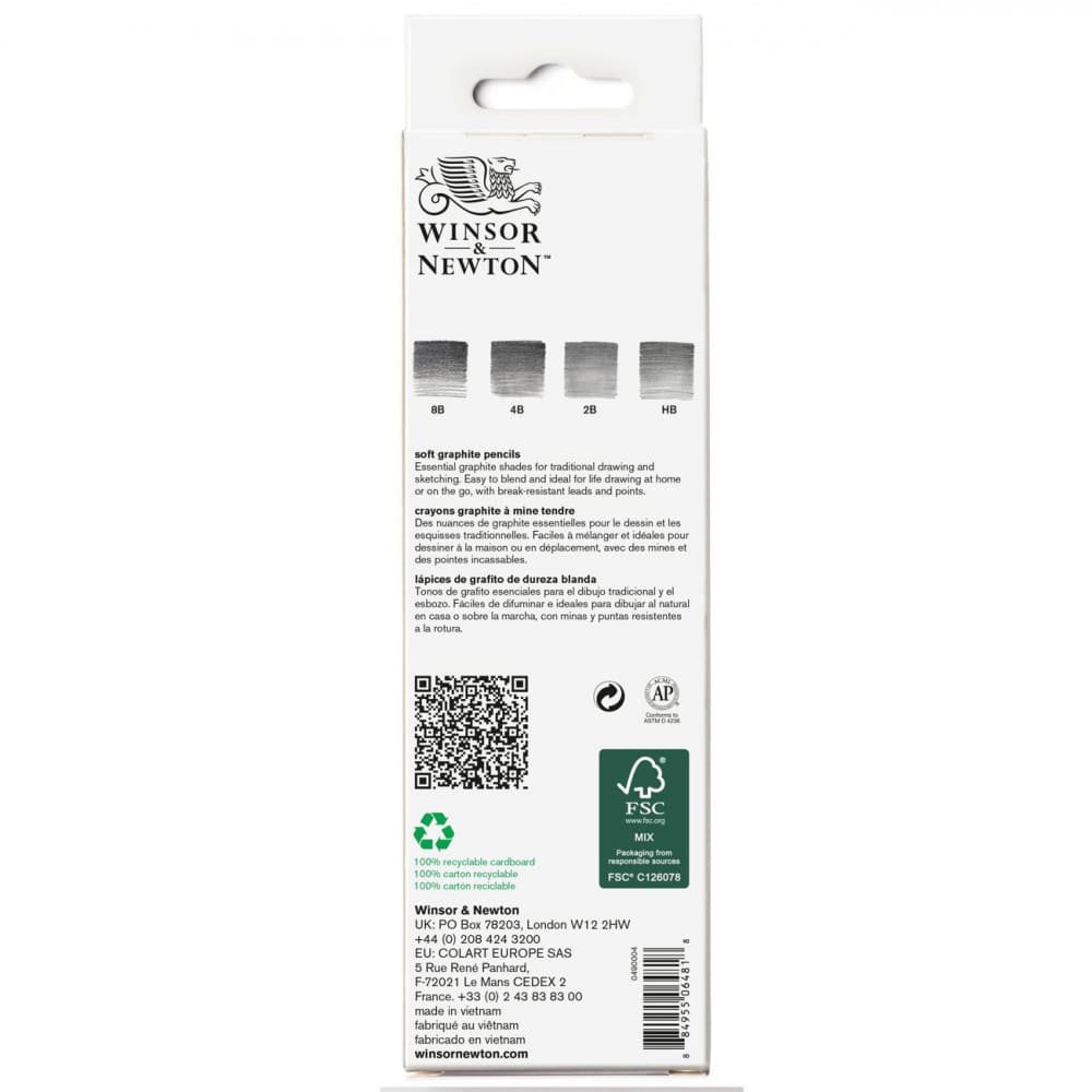 Estojo Lápis Grafite Winsor & Newton 04 Graduações