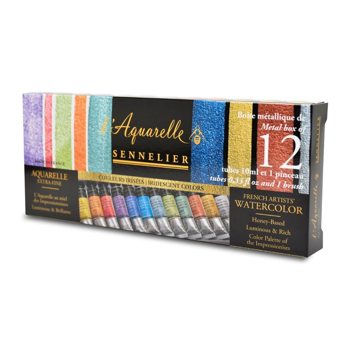 Tinta Aquarela Sennelier L'Aquarelle Extra Fine Bisnaga 12 Cores Iridescent