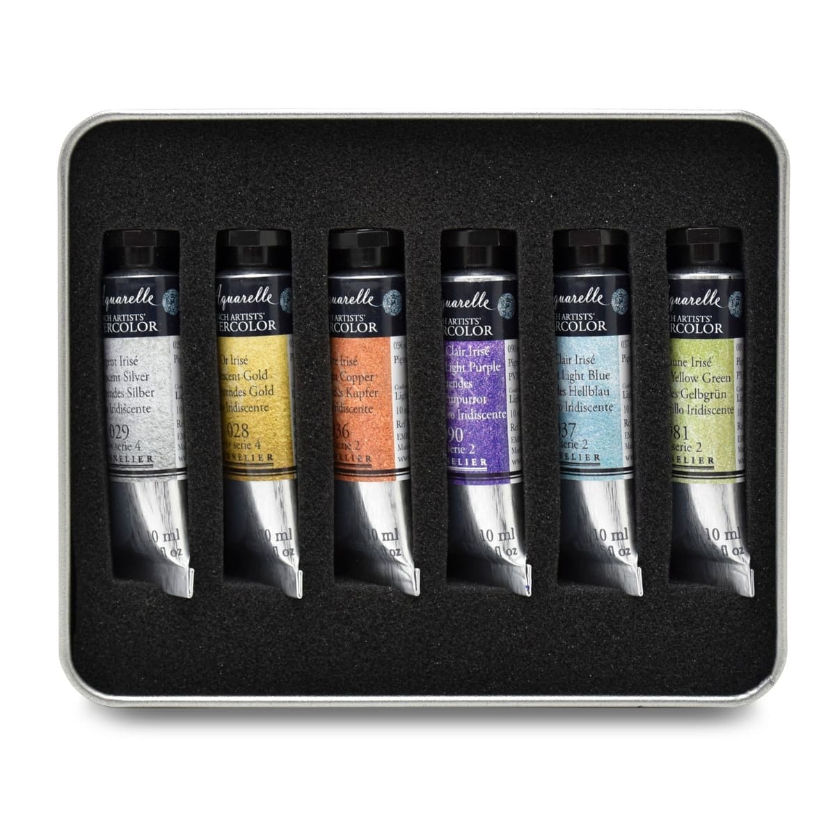 Tinta Aquarela Sennelier L'Aquarelle Extra Fine Seleção Cores Metálicas e Iridescentes