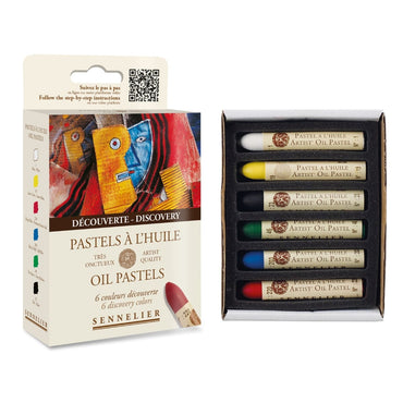 Pastel Oleoso Sennelier 06 Cores