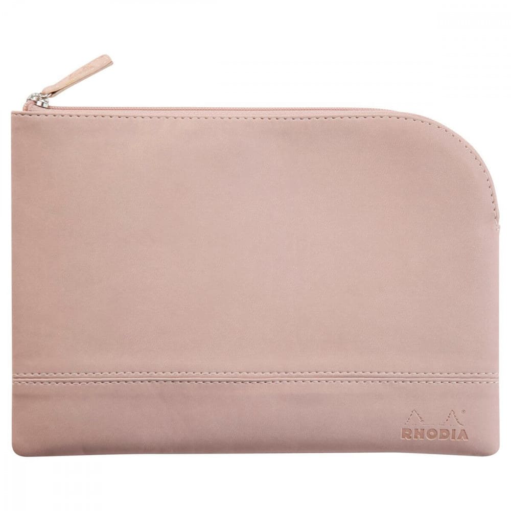 Case Rhodia com Ziper 16x22cm Rose Smoke
