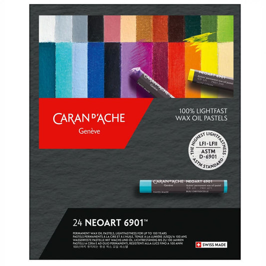 Pastel Neoart Caran d’Ache 6901 24 Cores