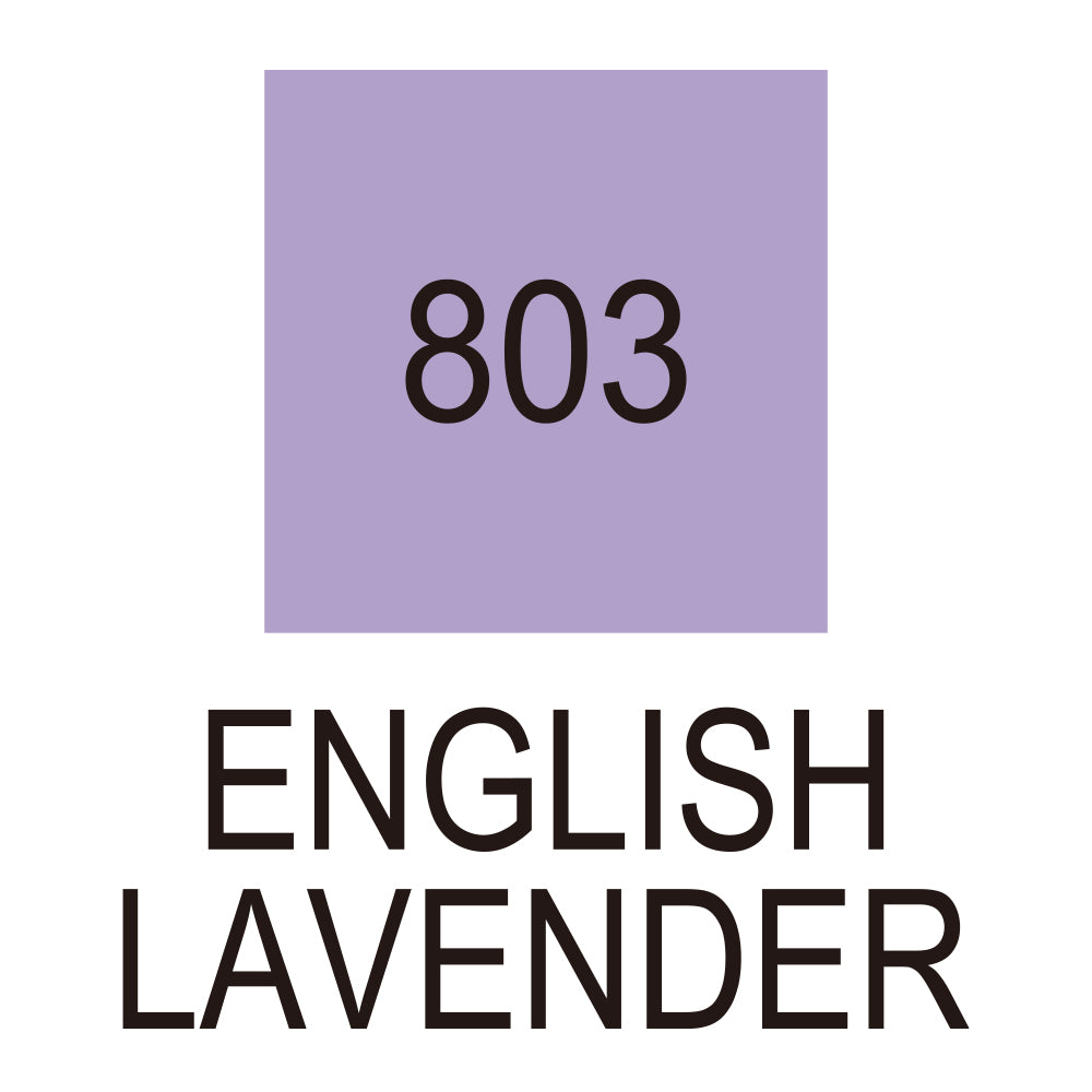 Caneta Pincel Kuretake Zig Clean Color Real Brush English Lavender 803