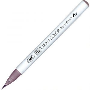 Caneta Pincel Kuretake Zig Clean Color Real Brush Plum Mist 807