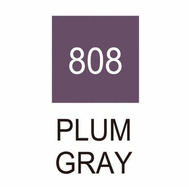 Caneta Pincel Kuretake Zig Clean Color Real Brush Plum Gray 808