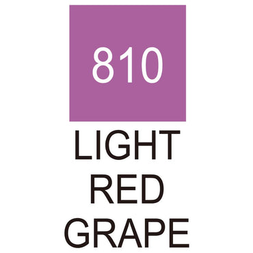 Caneta Pincel Kuretake Zig Clean Color Real Brush Light Red Grape 810