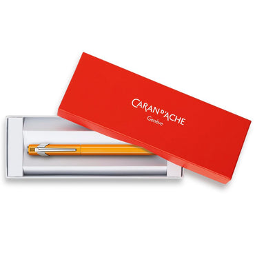 Caneta Tinteiro Caran d’Ache 849 Pena M Laranja Fluo