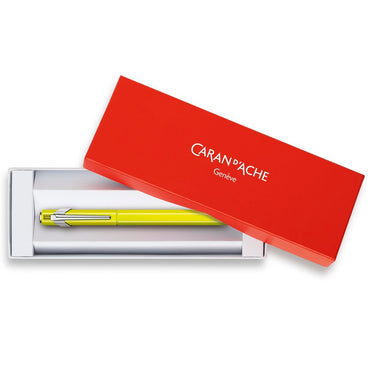 Caneta Tinteiro Caran d’Ache 849 Pena M Amarelo Fluo
