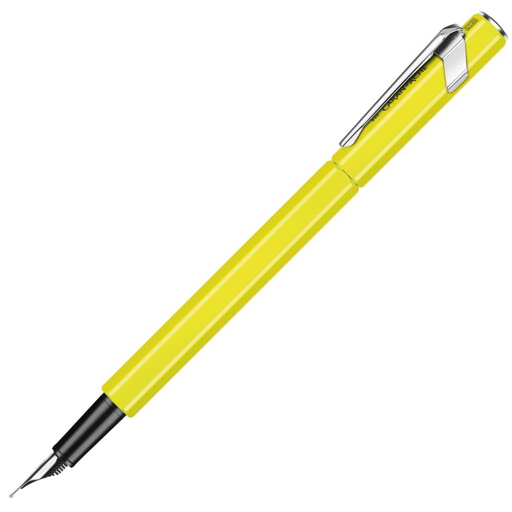 Caneta Tinteiro Caran d’Ache 849 Pena M Amarelo Fluo