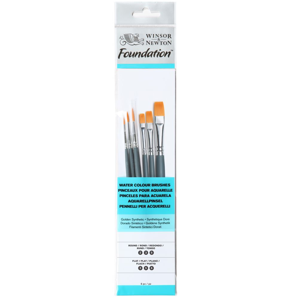 Kit Pincéis Winsor & Newton Foundation 6 Unidades 5295015