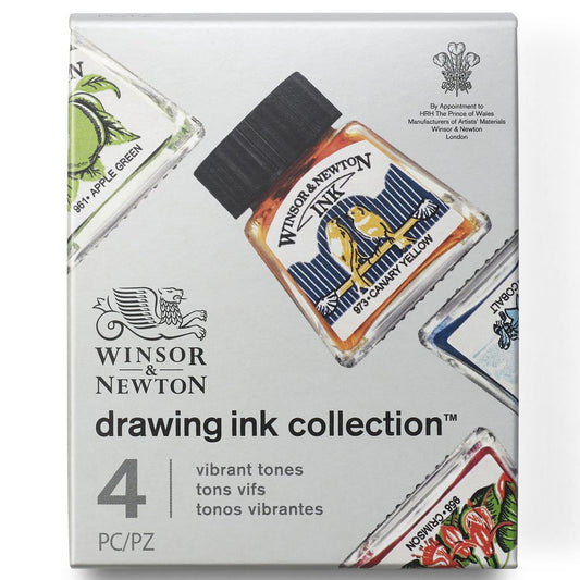 Tinta Para Desenho Winsor & Newton 14ml 4 Cores Vibrant Tones