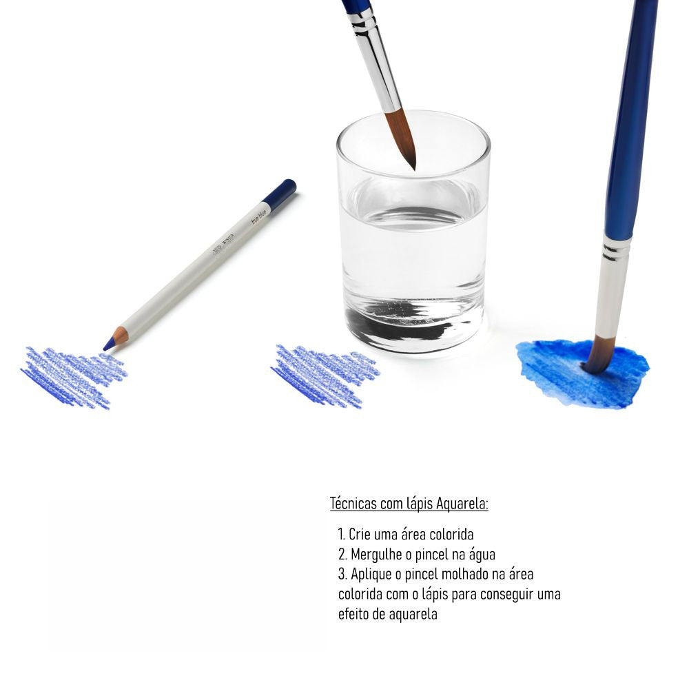 Lápis Aquarelável Winsor & Newton Studio Collection 12 Cores