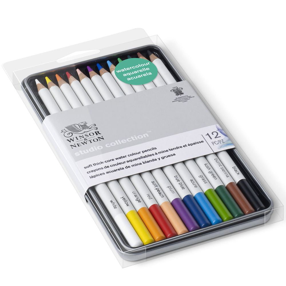 Lápis Aquarelável Winsor & Newton Studio Collection 12 Cores