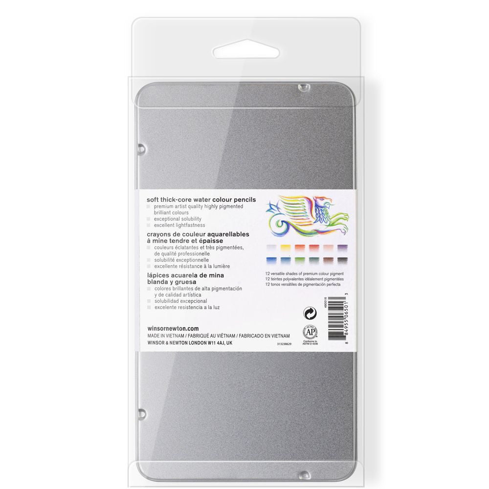 Lápis Aquarelável Winsor & Newton Studio Collection 12 Cores