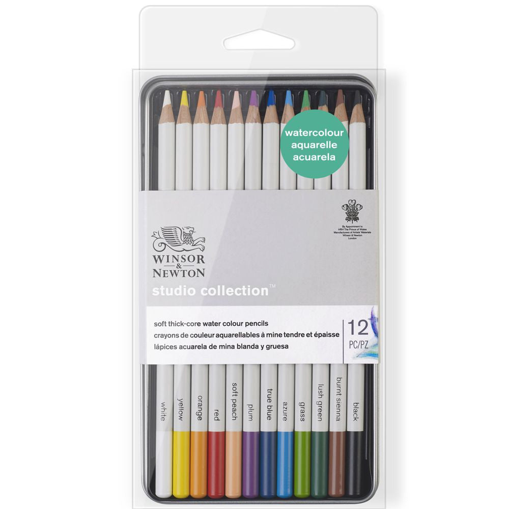 Lápis Aquarelável Winsor & Newton Studio Collection 12 Cores
