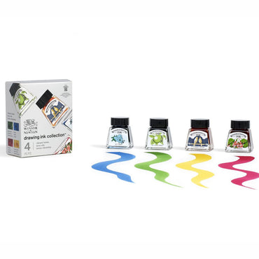 Tinta Para Desenho Winsor & Newton 14ml 4 Cores Vibrant Tones