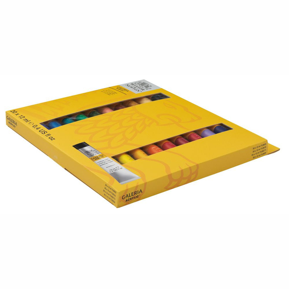 Estojo Tinta Acrílica Galeria Winsor & Newton 12ml 20 Cores