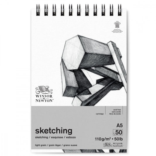 Bloco de Papel Winsor & Newton Sketch 110g A5 50 Folhas