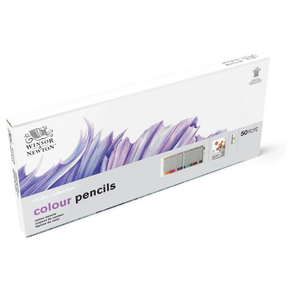 Estojo Lápis de Cor Studio Collection Winsor & Newton 50 Peças