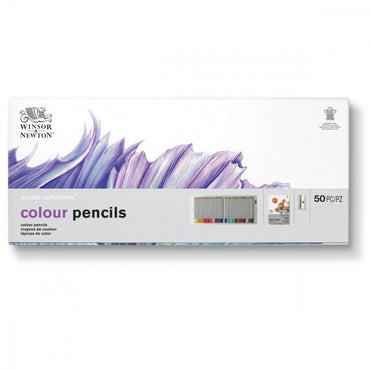 Estojo Lápis de Cor Studio Collection Winsor & Newton 50 Peças