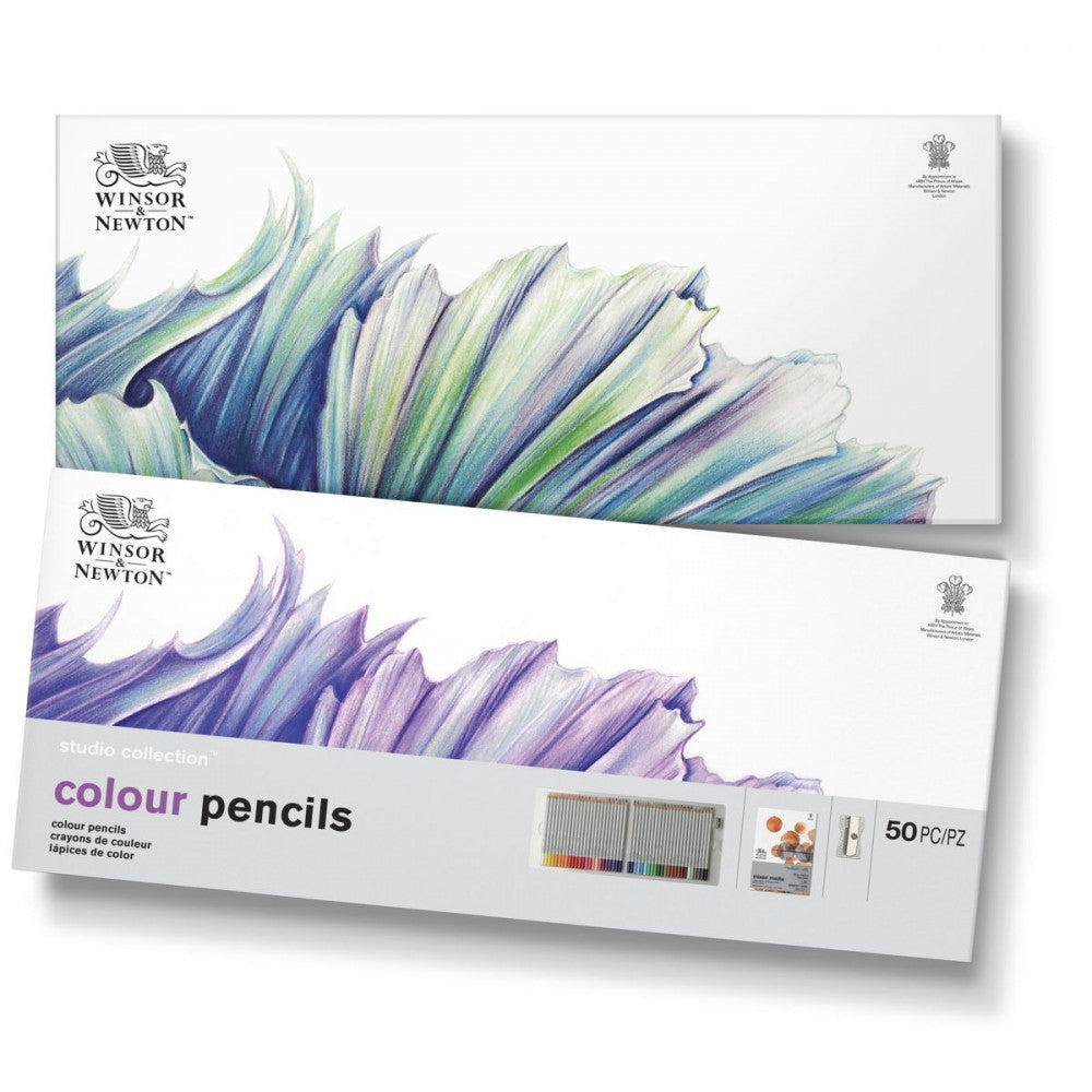 Estojo Lápis de Cor Studio Collection Winsor & Newton 50 Peças