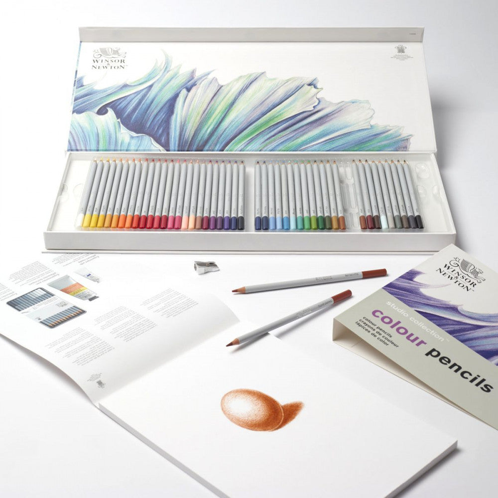 Estojo Lápis de Cor Studio Collection Winsor & Newton 50 Peças