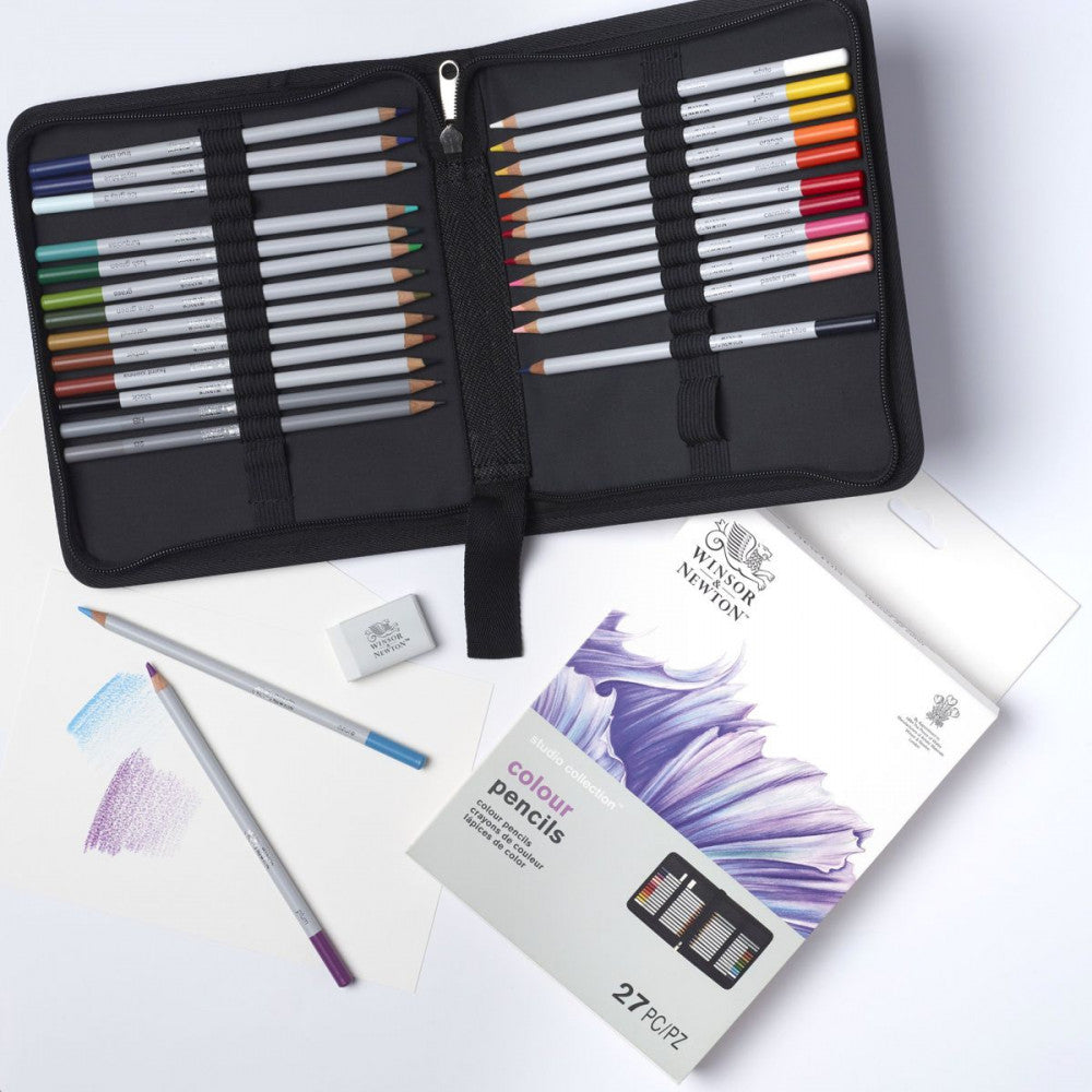 Estojo Lápis de Cor Studio Collection Winsor & Newton 27 Peças