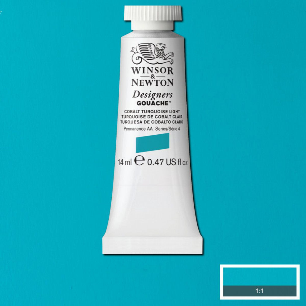 Tinta Guache Winsor & Newton Designers 14ml S4 191 Cobalt Turquoise Light