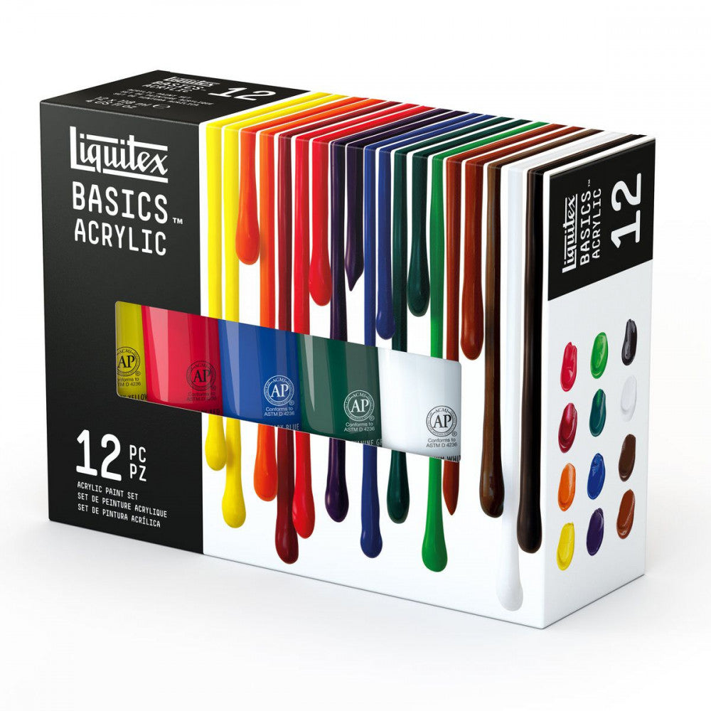 Tinta Acrílica Liquitex Basics 118ml 12 Cores