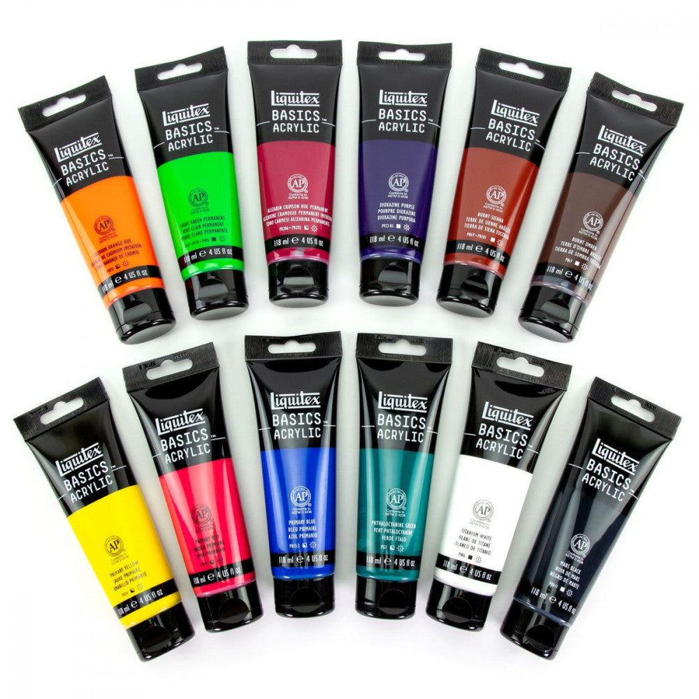 Tinta Acrílica Liquitex Basics 118ml 12 Cores