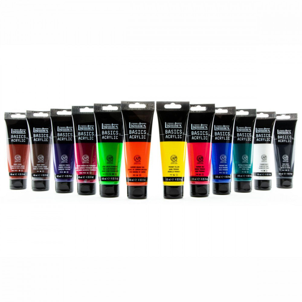 Tinta Acrílica Liquitex Basics 118ml 12 Cores