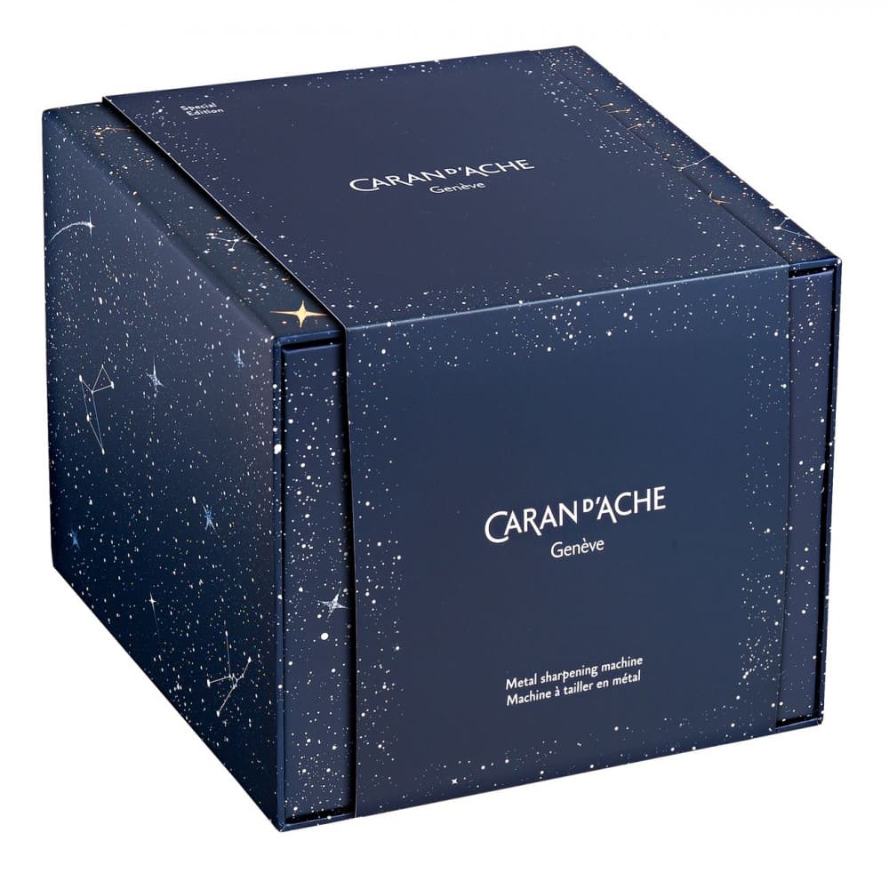 Apontador de Lápis Manivela Caran d'Ache Cosmic Blue Edição Limitada