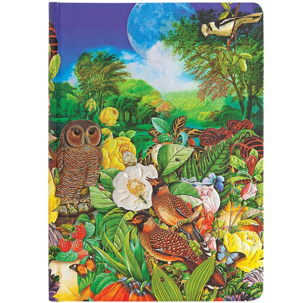 Paperblanks Moon Garden Midi Capa Dura Sem Pauta