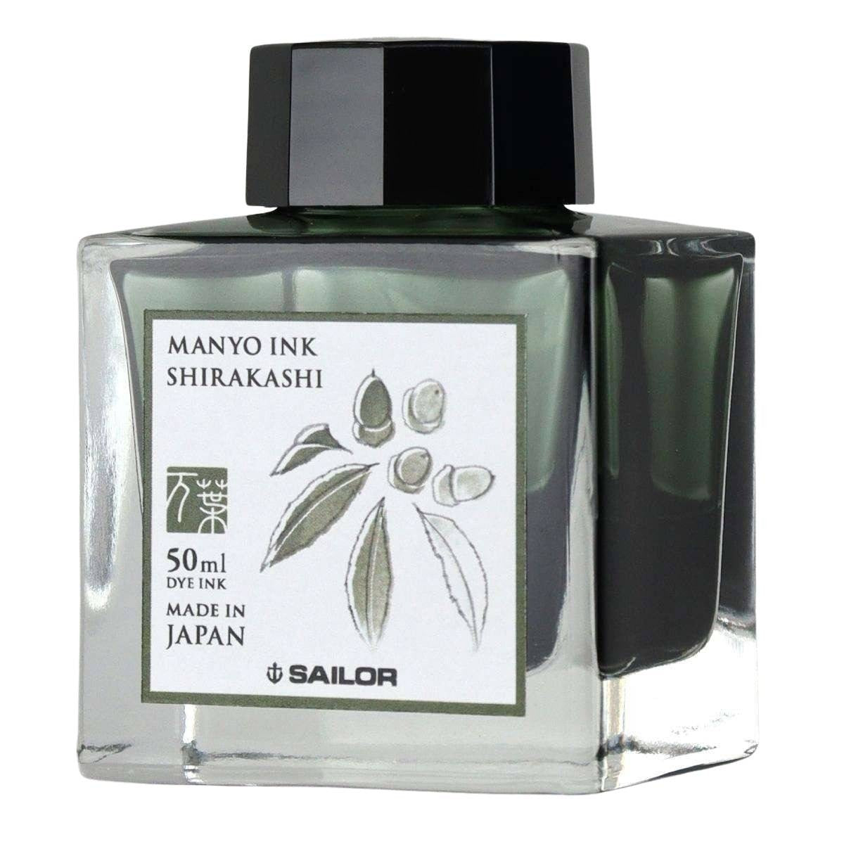 Tinta Para Caneta Tinteiro Sailor Manyo 50ml Shirakashi